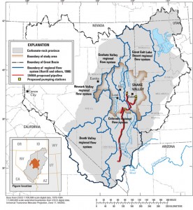 Map of proposed SNWA pipeline