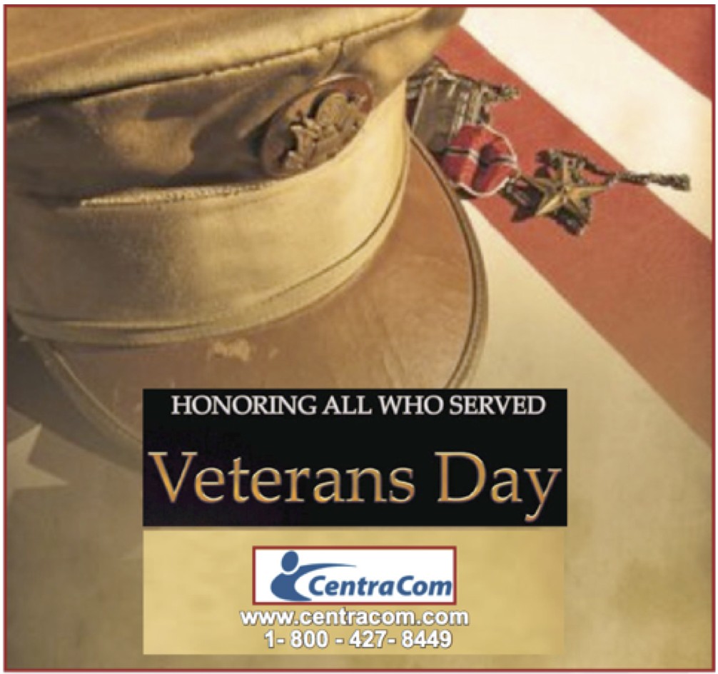 CentraComVeterans Day Ad:corrected