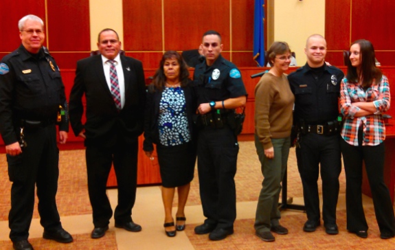 Chief Welsh, Mr. and Mrs.Ramirez, Officer T.Ramriez, Mrs.Durham, Officer Earl and Officer Earl mother Kathy Durham.