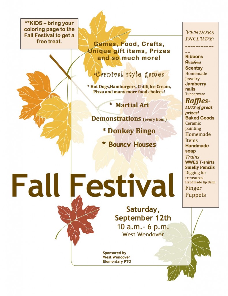 Fall Festival Flyer 2015