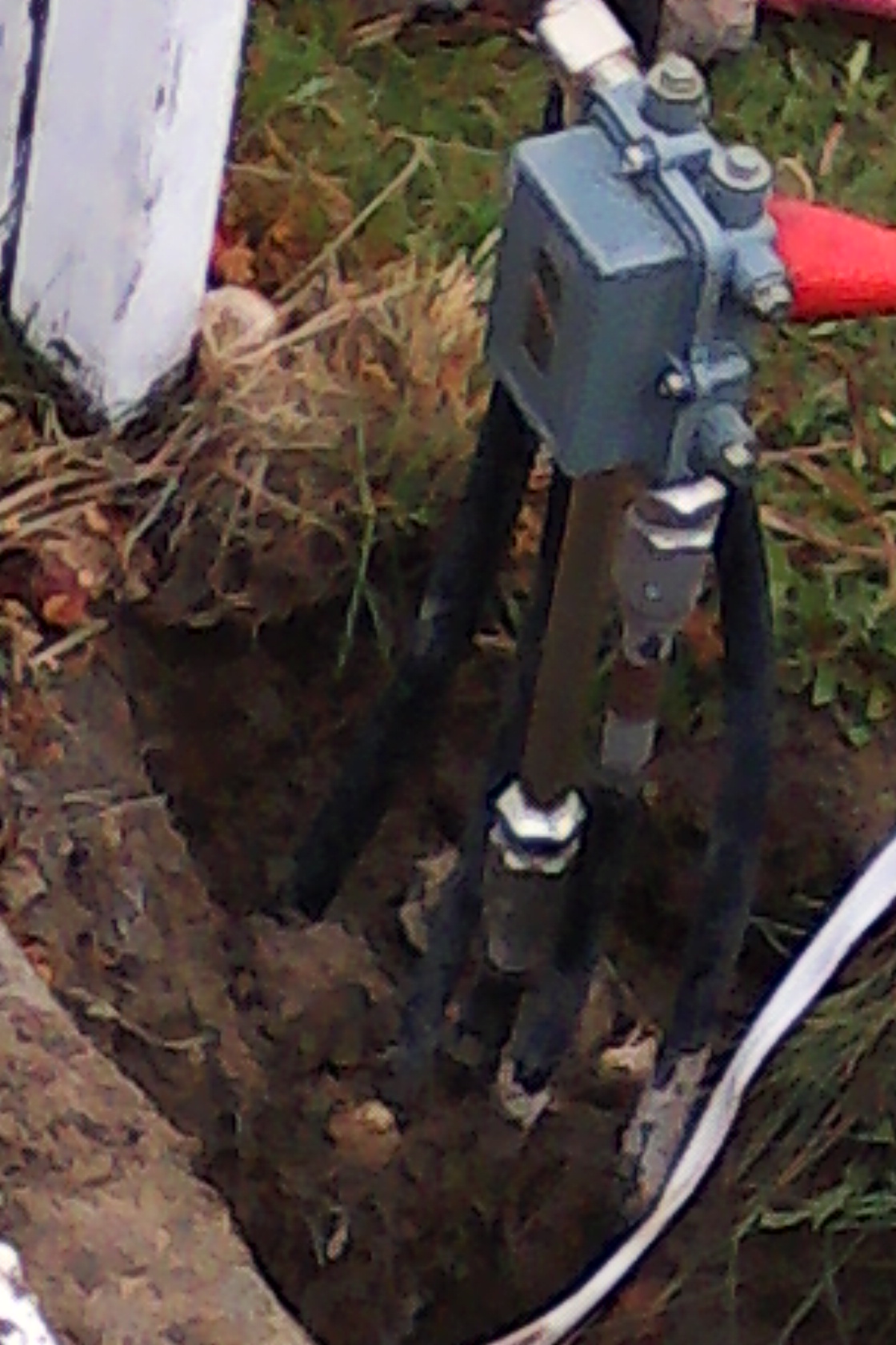 Digging around the system, before installing new fiber optic.