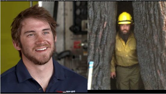 BLM firefighters Will Hawkins (left) and Jacob O'Malley. Photo credit: Courtesy of BLM