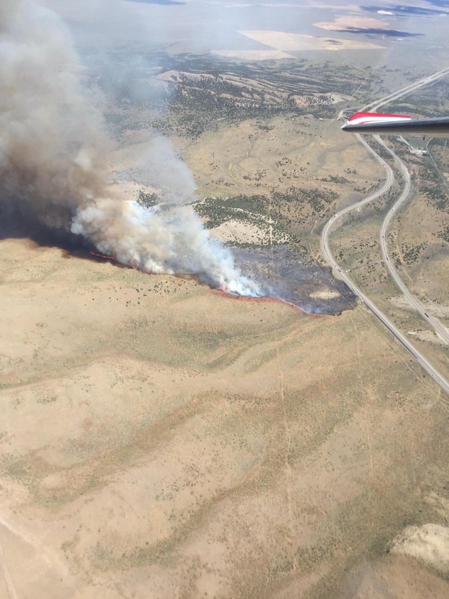 The Winnebago Fire (photo courtesy of the Elko Interagency Fire Dispatch)