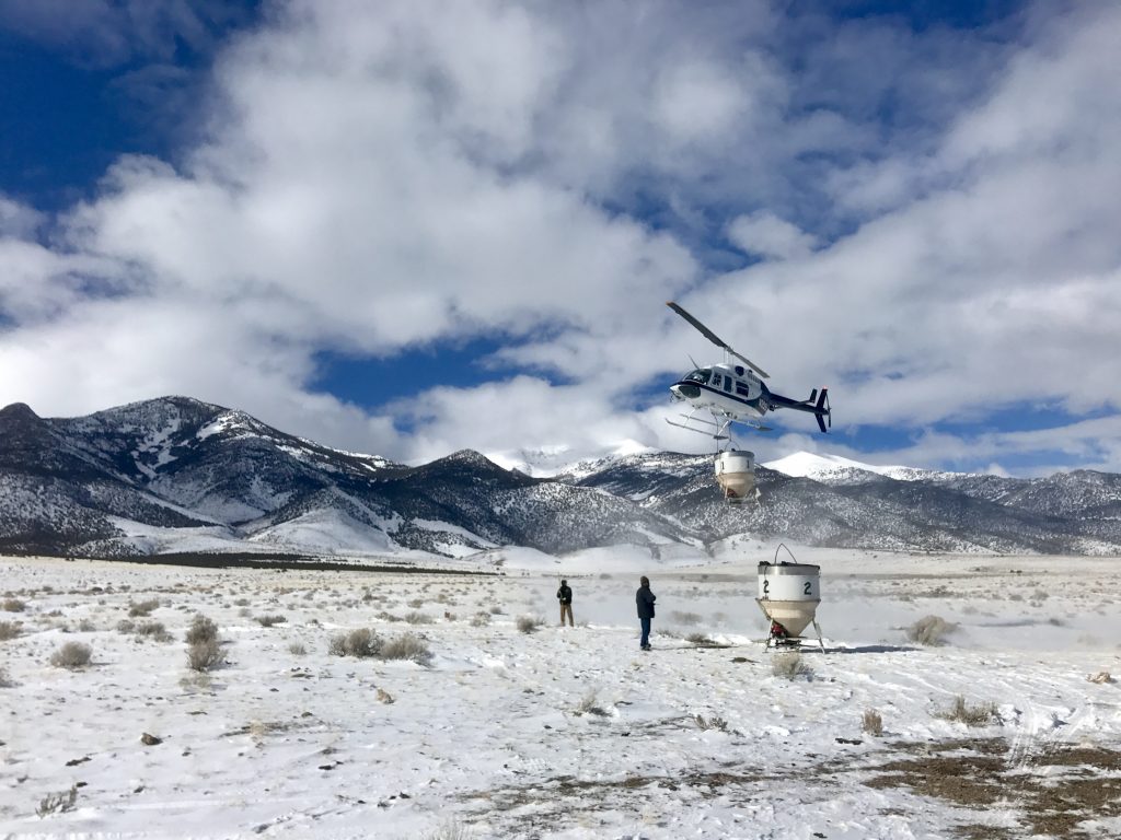 Aerial seeding Schell east bench 2017-1-25